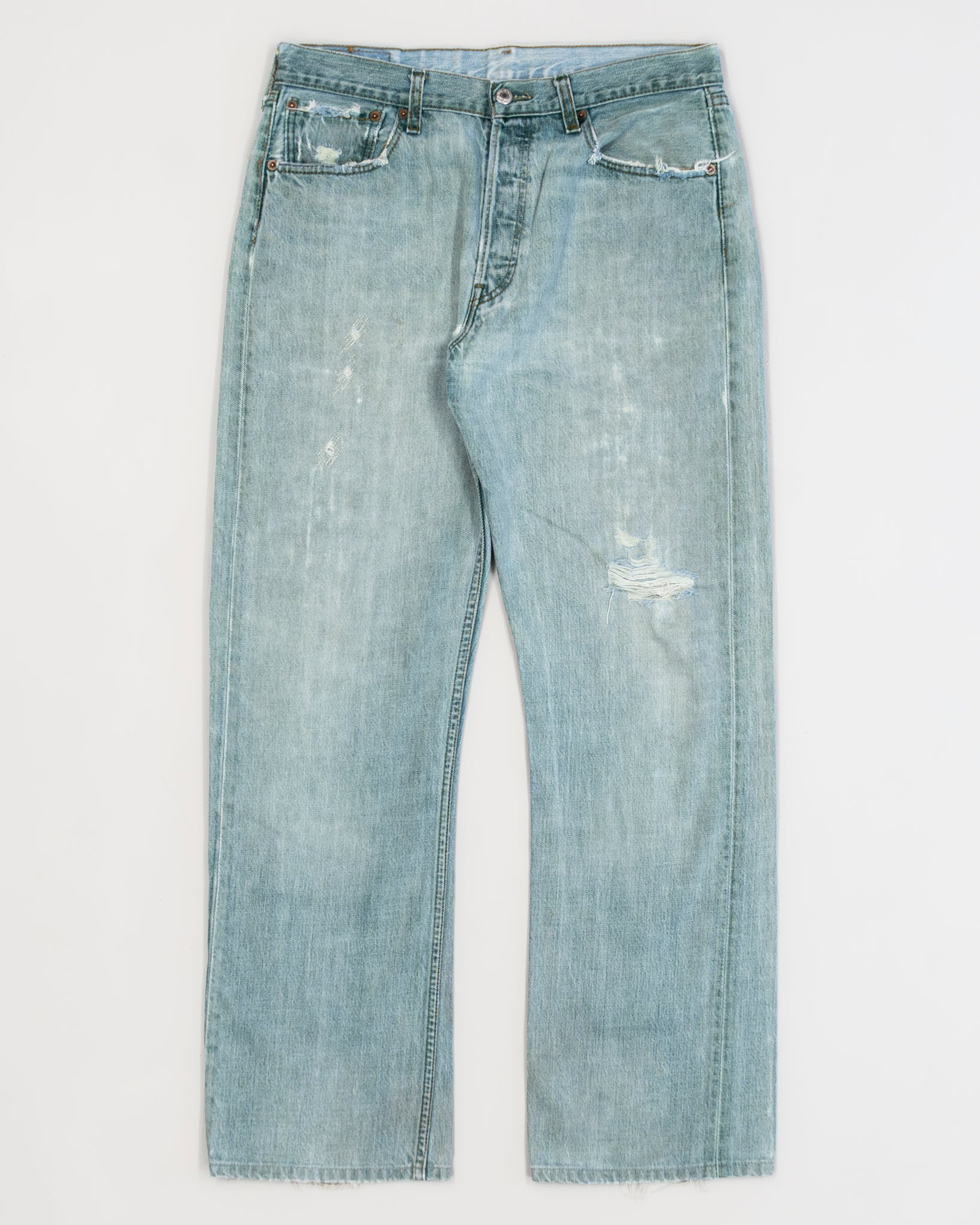 LEVI'S 501 OVERDYED GREEN