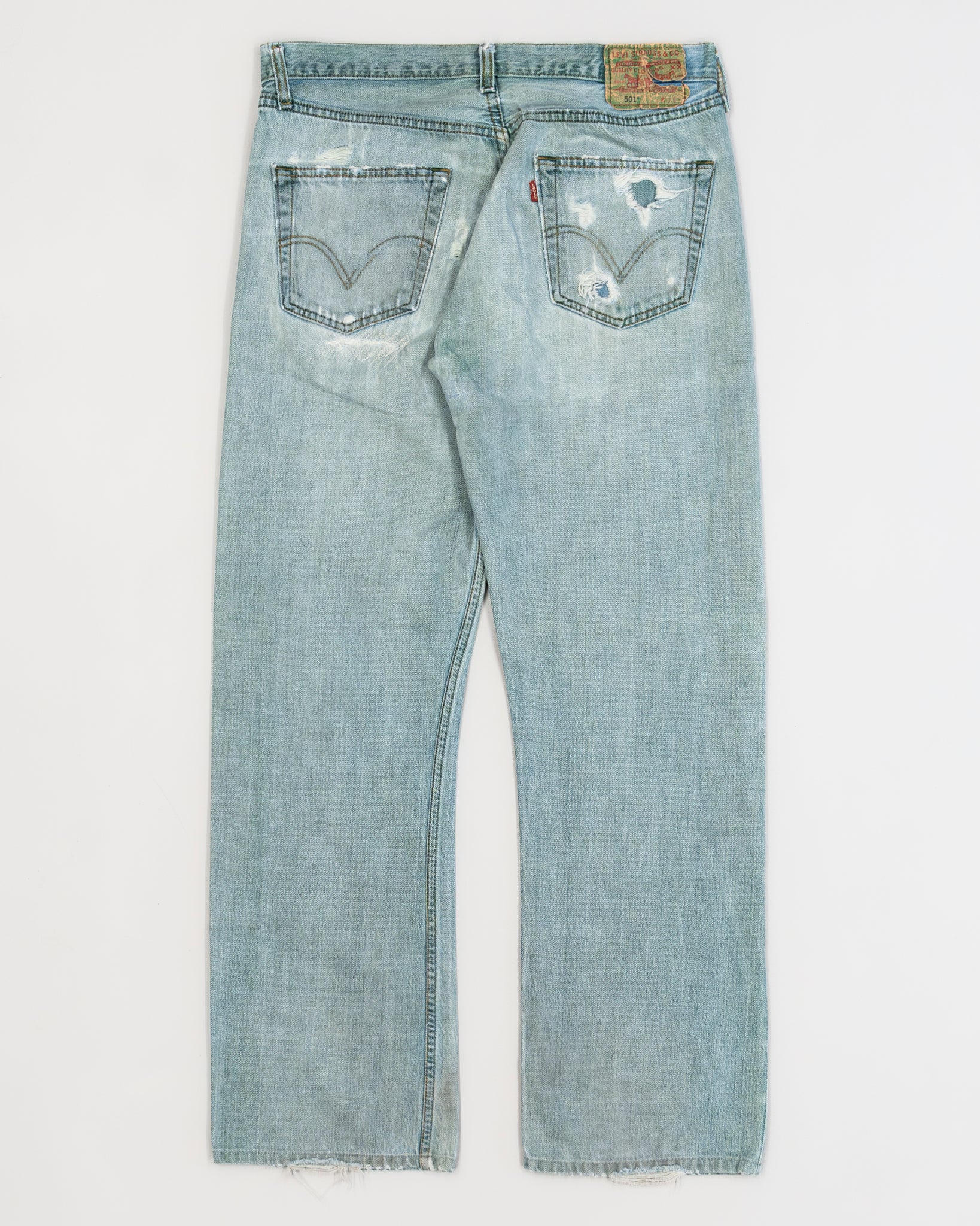 LEVI'S 501 OVERDYED GREEN